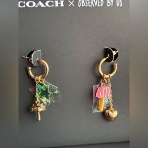 COACH EARRINGS,Coach x Observed By Us Collaboration Box